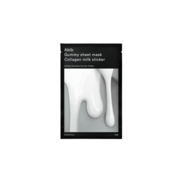 ABIB GUMMY SHEET MASK COLLAGEN MILK STICKER lakštinė veido kaukė su kolagenu